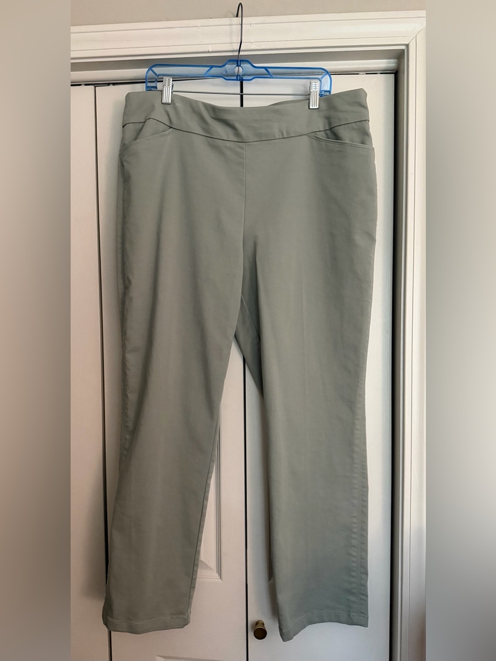 croft & barrow Sage Green Pull-On Straight Leg Pants